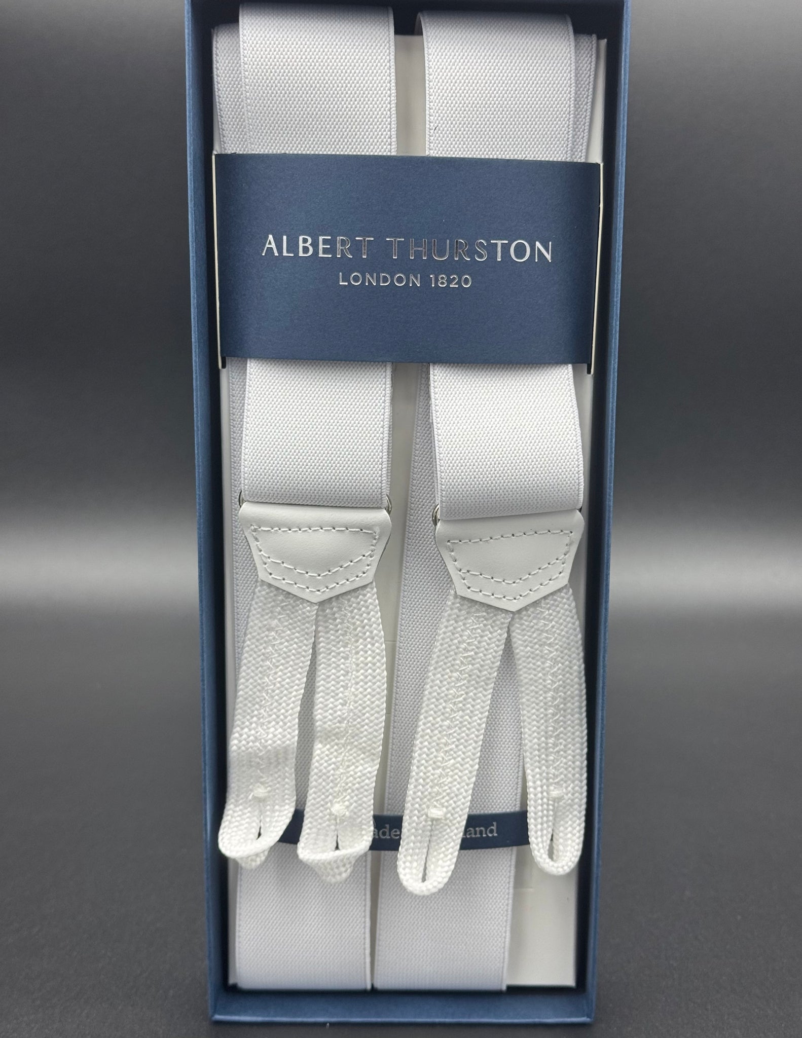 Albert Thurston bretelle Bianco