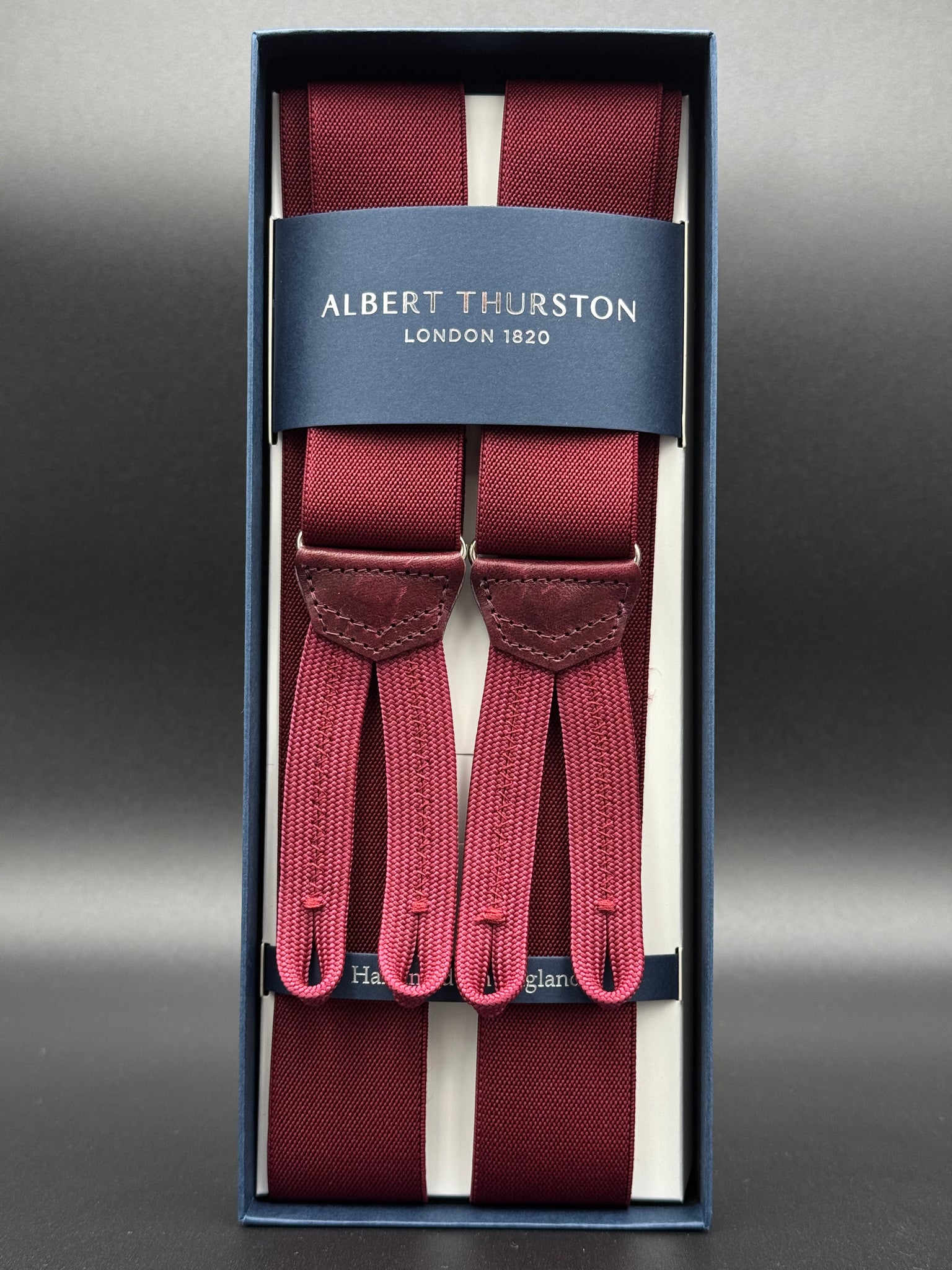 Albert Thurston bretelle Rosso Burgundy