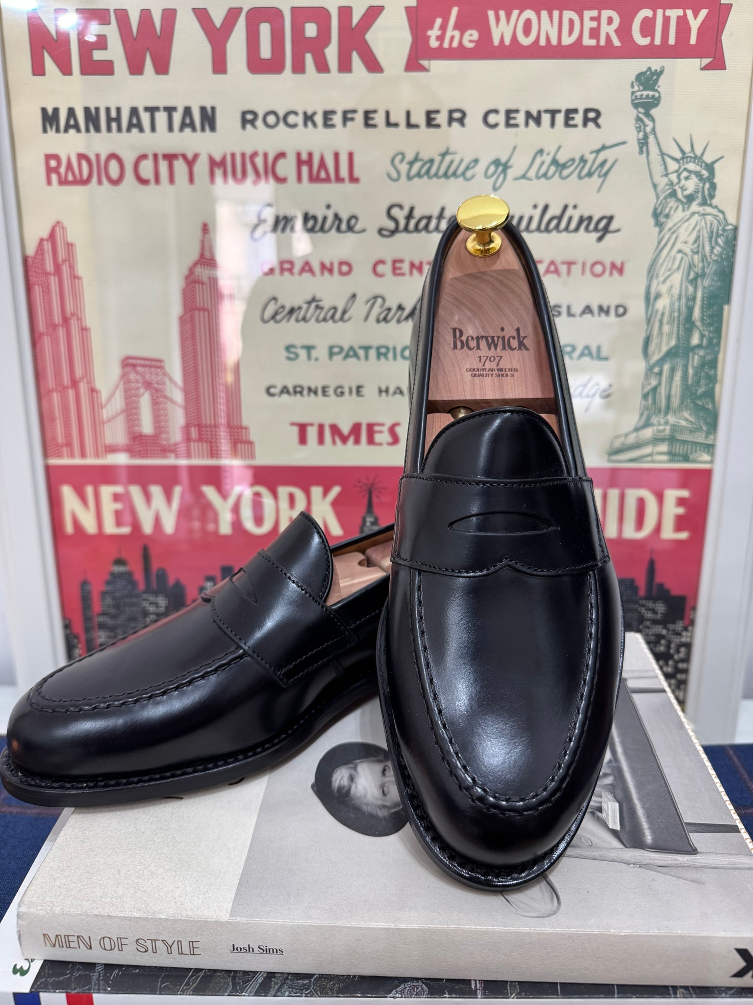 Berwick 1707 Mocassino pelle nero