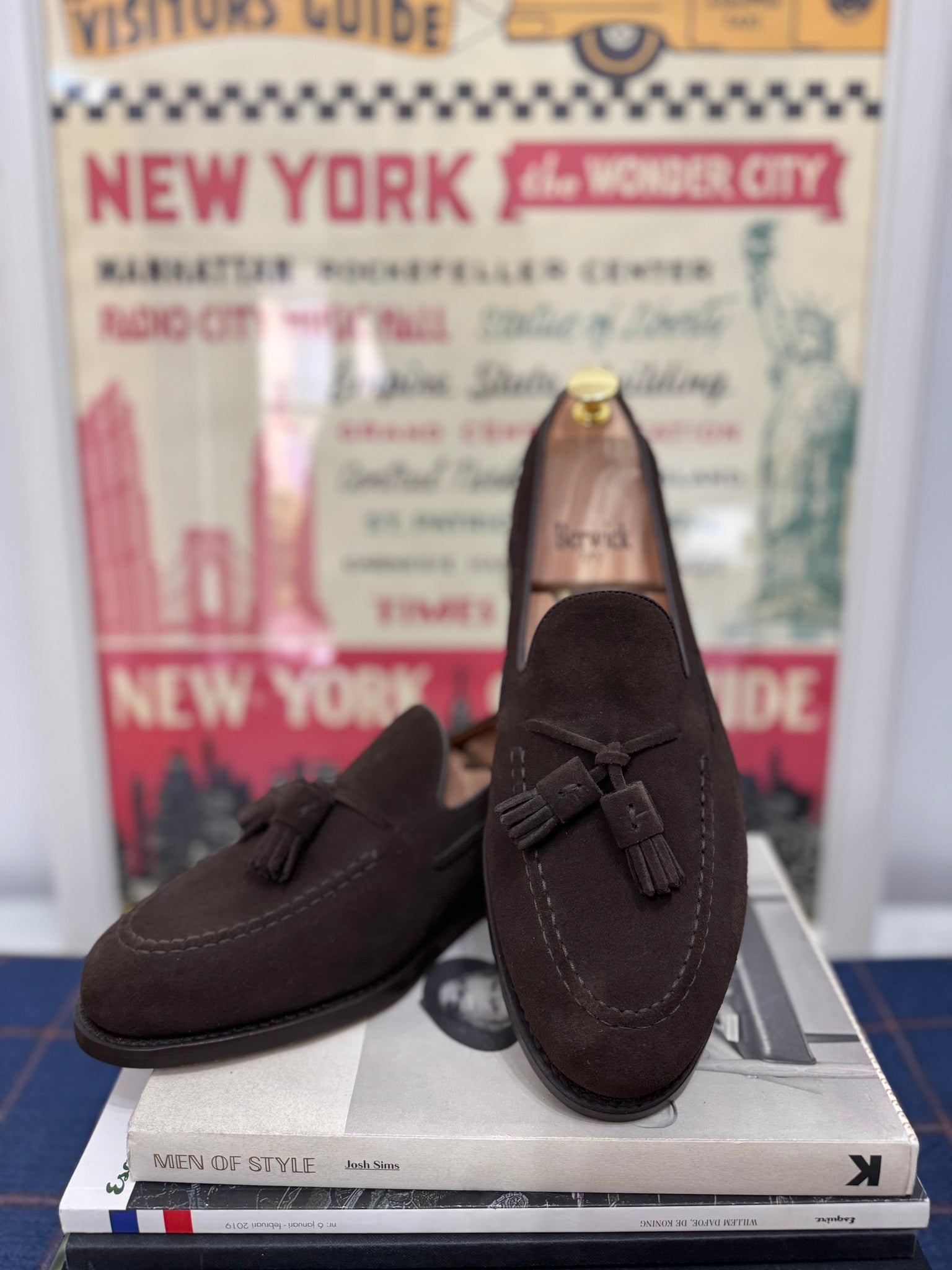 Berwick 1707 Mocassino scamosciato marrone